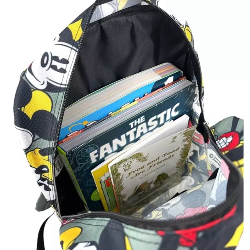 Mickey Mouse Patterned Backpack - Picture 5 of 14